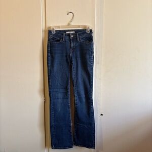 Levi's Dark Blue Straight Leg Jeans